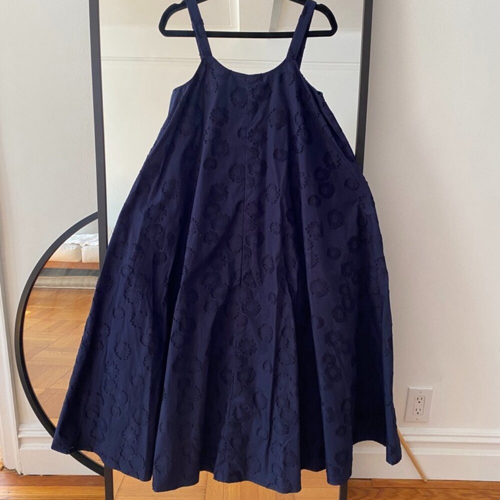 Co Collection Navy Blue Cotton Maxi Tent Dress